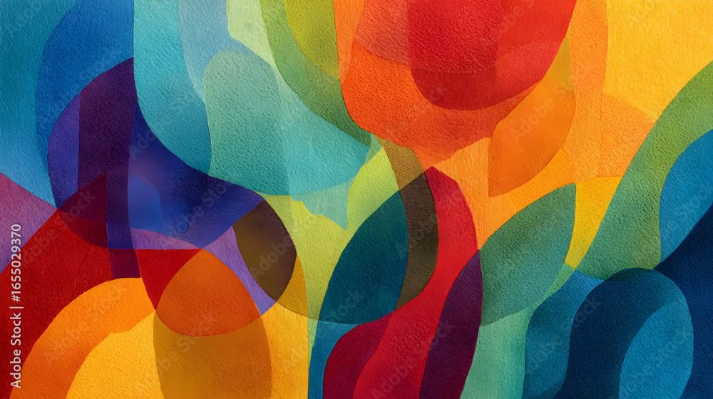 Obraz premium Vibrant abstract background with a colorful and fluid design creating a modern pattern