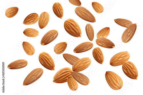 Wallpaper Mural Organic almonds isolated on black background perfect for culinary and health related concepts Torontodigital.ca