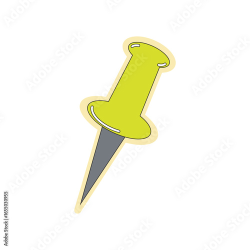 green push pin