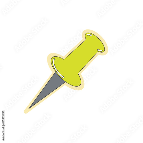 green push pin