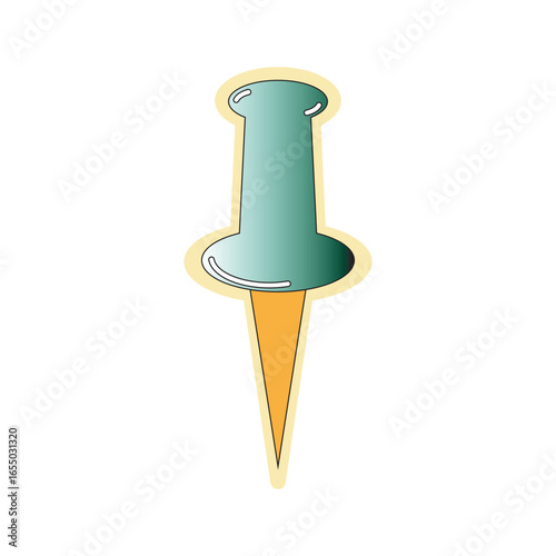 push pin isolated