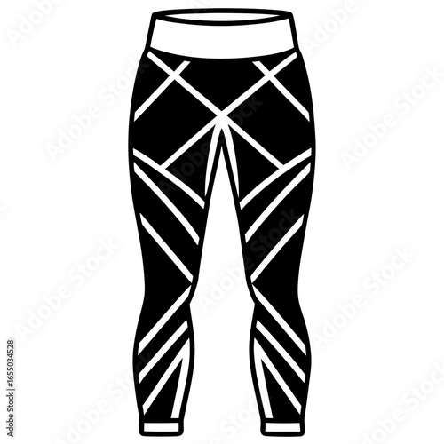 Simple Leggings Illustration on White