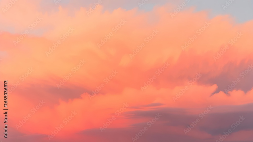 Fototapeta premium Soft sunset clouds
