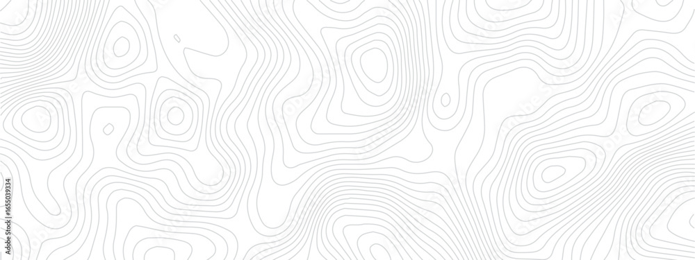 Fototapeta premium Modern Seamless Terrain Design Featuring Ocean Depths and Mountain Elevation Lines in an Abstract Geometric Mapping Style 