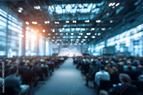 Wallpaper Mural Abstract blurred image of a large conference or seminar space Torontodigital.ca