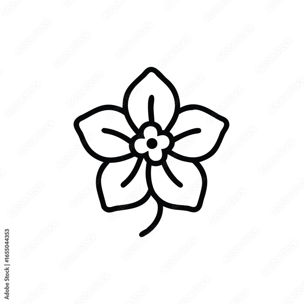 Naklejka premium vector illustration of a flower
