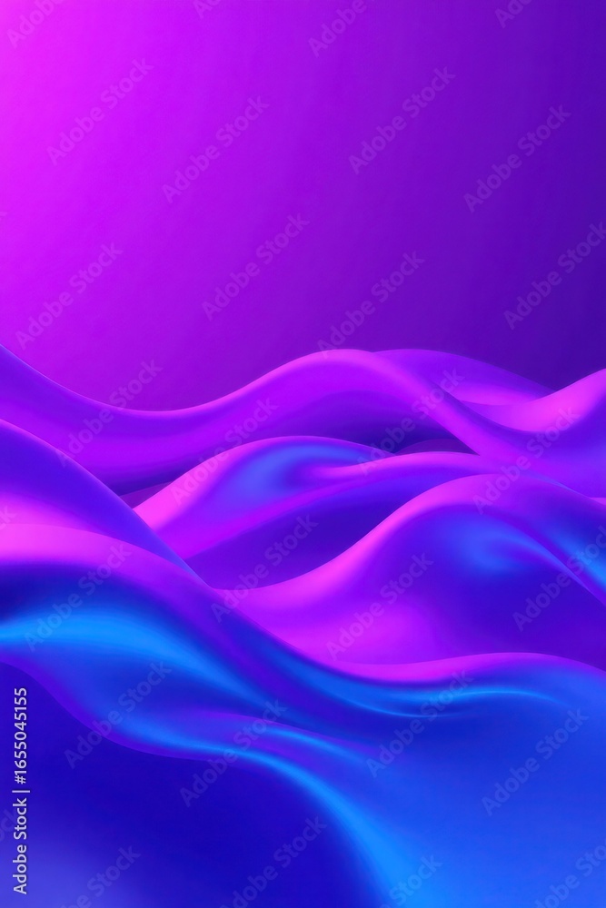 Fototapeta premium Abstract liquid in purple, bright, holographic and sparkling 
