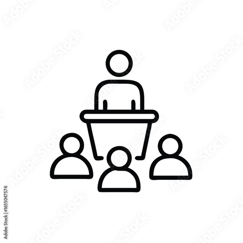 business people icons set