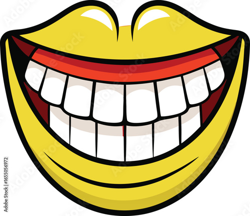 Smile face with braces