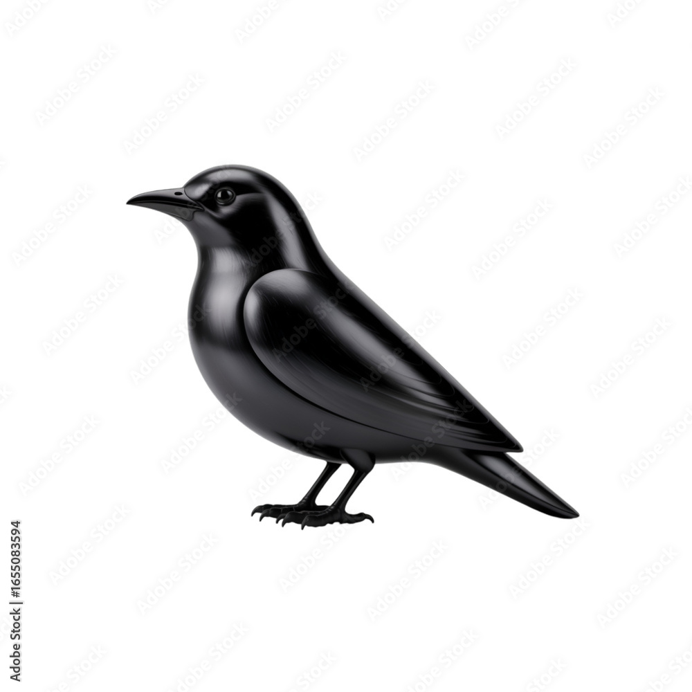 Obraz premium blackbird isolated on white background