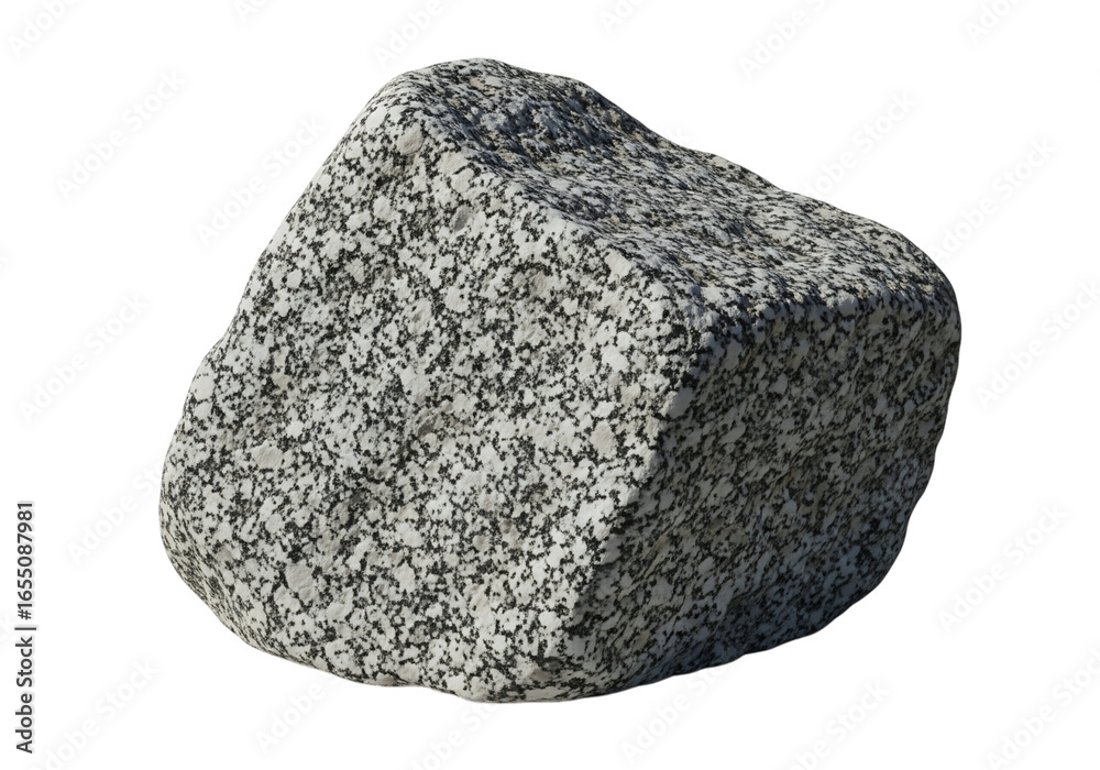 Fototapeta premium Granite rock isolated on transparent background