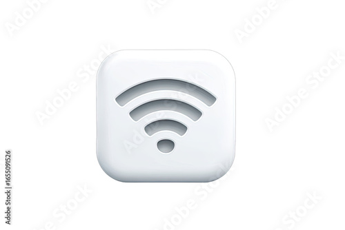 White square icon with a wifi symbol
