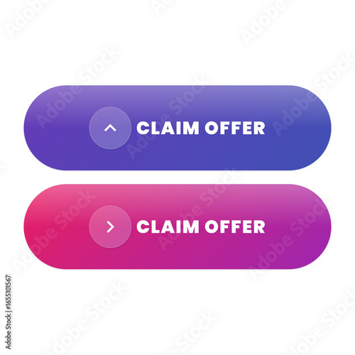 Grab your deal now click to claim offer buttons vibrant gradient
