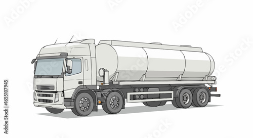 truck isolated on white