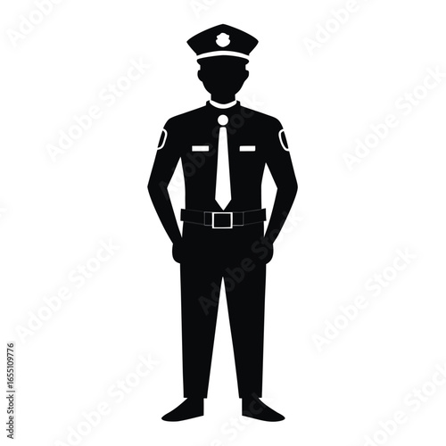 police officer silhouette