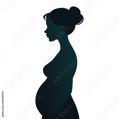 pregnant woman silhouette