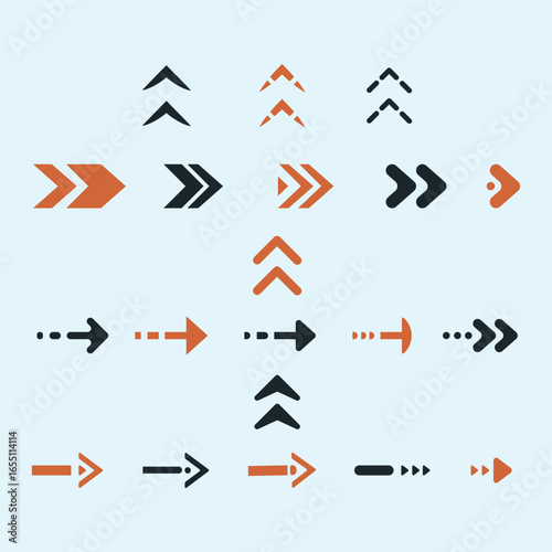 Modern set of colorful arrows with flat design Free Download Modern set of colorful arrows with flat design - GFXLoad