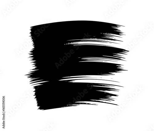 Bold Grunge Brush Stroke Vector Pack  Rough Hand Drawn Ink Strokes for Poster and Print Templates