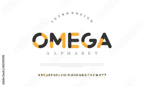 Abstract creative tech logo alphabet fonts. Typography minimalist urban sans serif digital fashion future creative logos fonts. vector illustration

