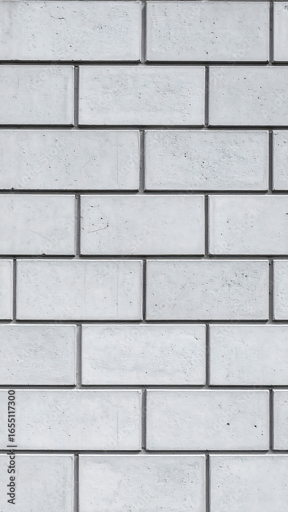 Obraz premium Light gray rectangular bricks in rows