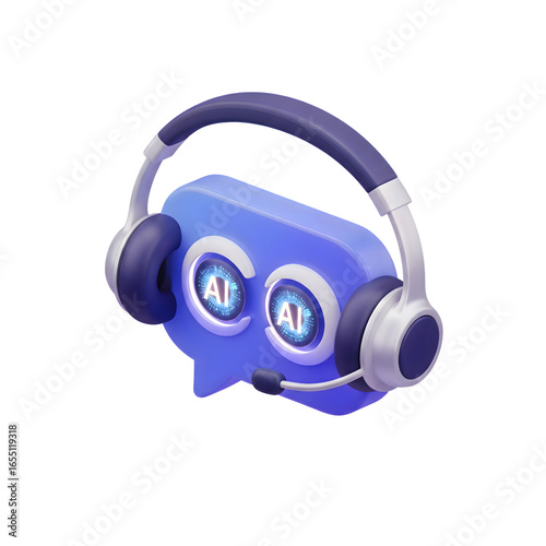 blue headphones