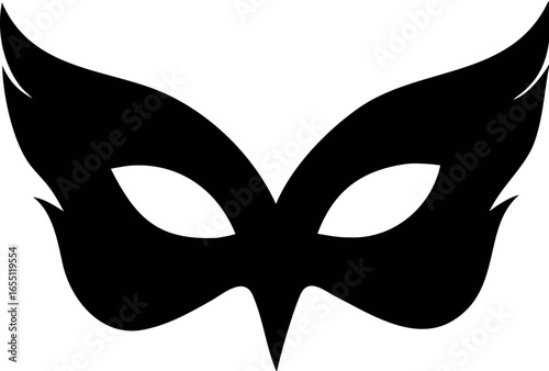 carnival disguise mask flat icon vector