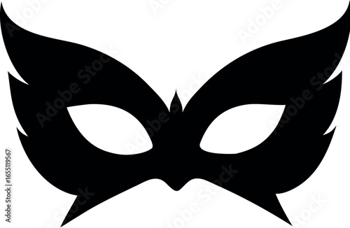 carnival disguise mask flat icon vector