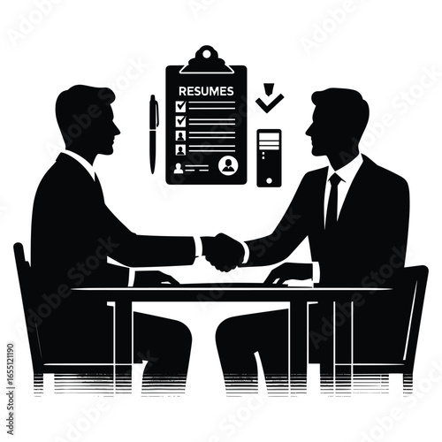 Hiring Process Vector Design