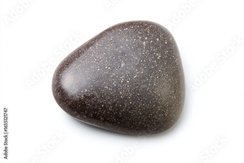 a rock with a heart shaped design on it