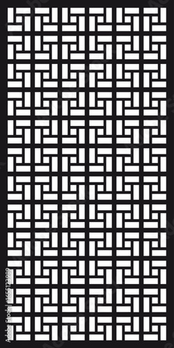 Decorative swirl panel design with floral theme