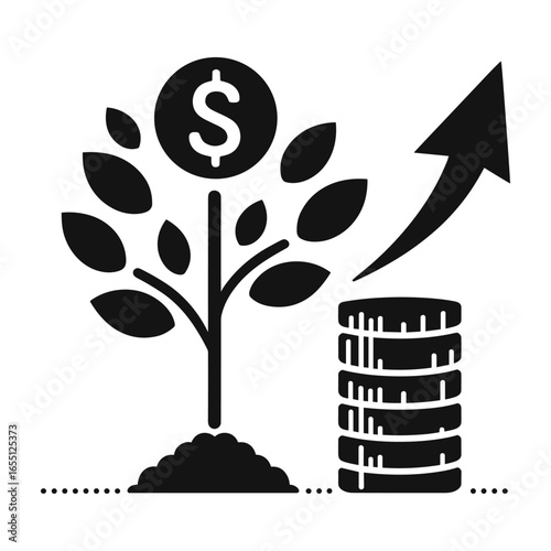 Money Growth Vector Design