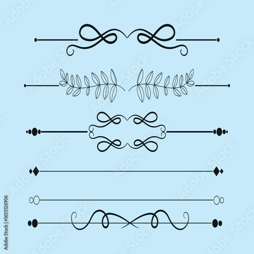 Collection of text dividers | Vector