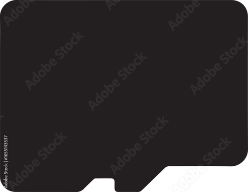 sd card icon silhouette
