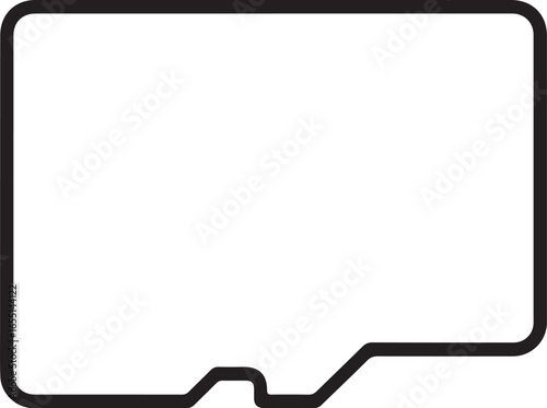 sd card icon outline