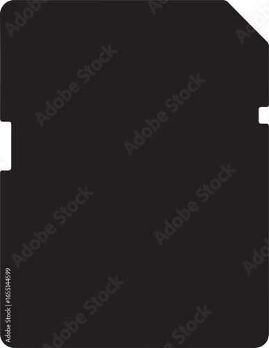 sd card icon silhouette