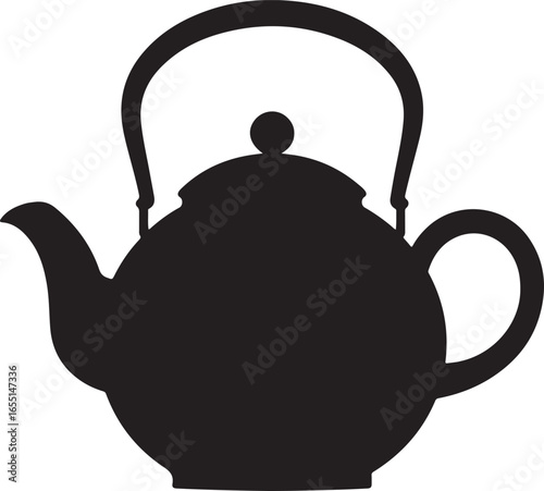 classic premium teapot silhouette