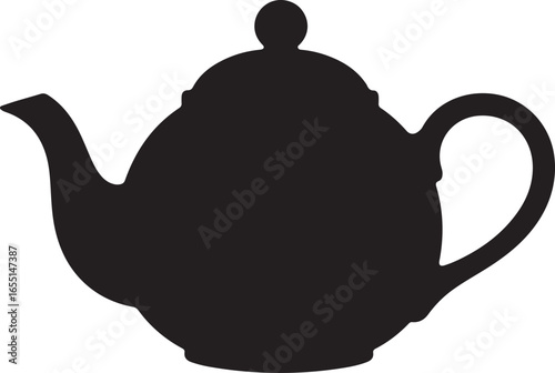 classic premium teapot silhouette
