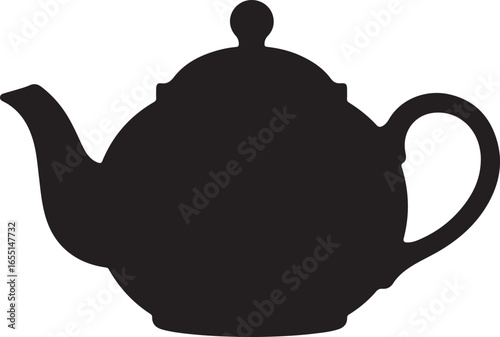 classic premium teapot silhouette