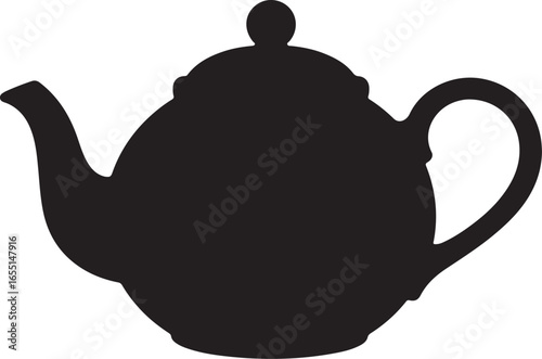classic premium teapot silhouette
