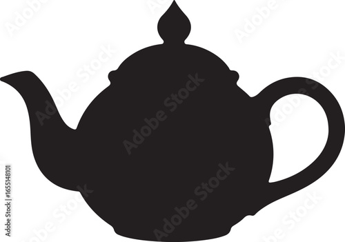 classic premium teapot silhouette