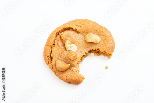 a cookie with a bite taken out of it