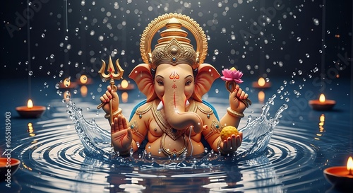 Ganesha visarjan , ganpati visarjan 