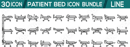 Patient bed vector Bandel