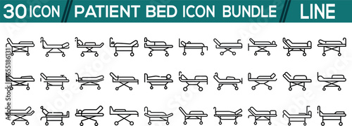 Patient bed vector Bandel