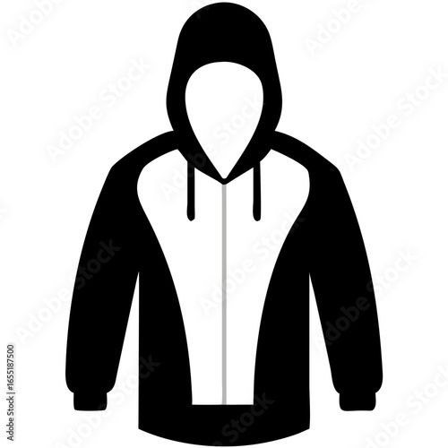 Shop trendy black and white hoodie jacket for men and women online fashion apparel clothing outerwear style 100