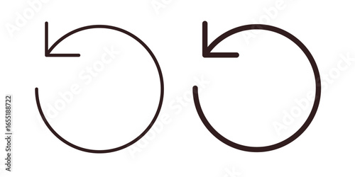 Circular Arrows in Rotation Isolated on White Background