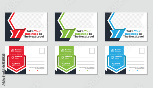 Corporate Business postcard design template Professional Marketing & Branding Solution. modern postcard design. Postcard design template.