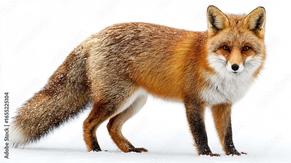 Fototapeta premium Stunning Isolated Red Fox for Professional Projects