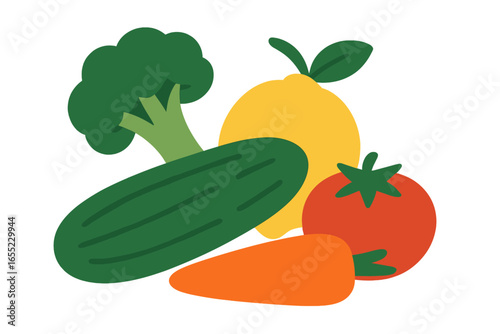 Illustration of ladies finger vegetable set against a natural green background for concepts related to food