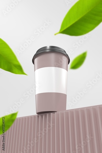 Wallpaper Mural A modern coffee cup illustration. Torontodigital.ca